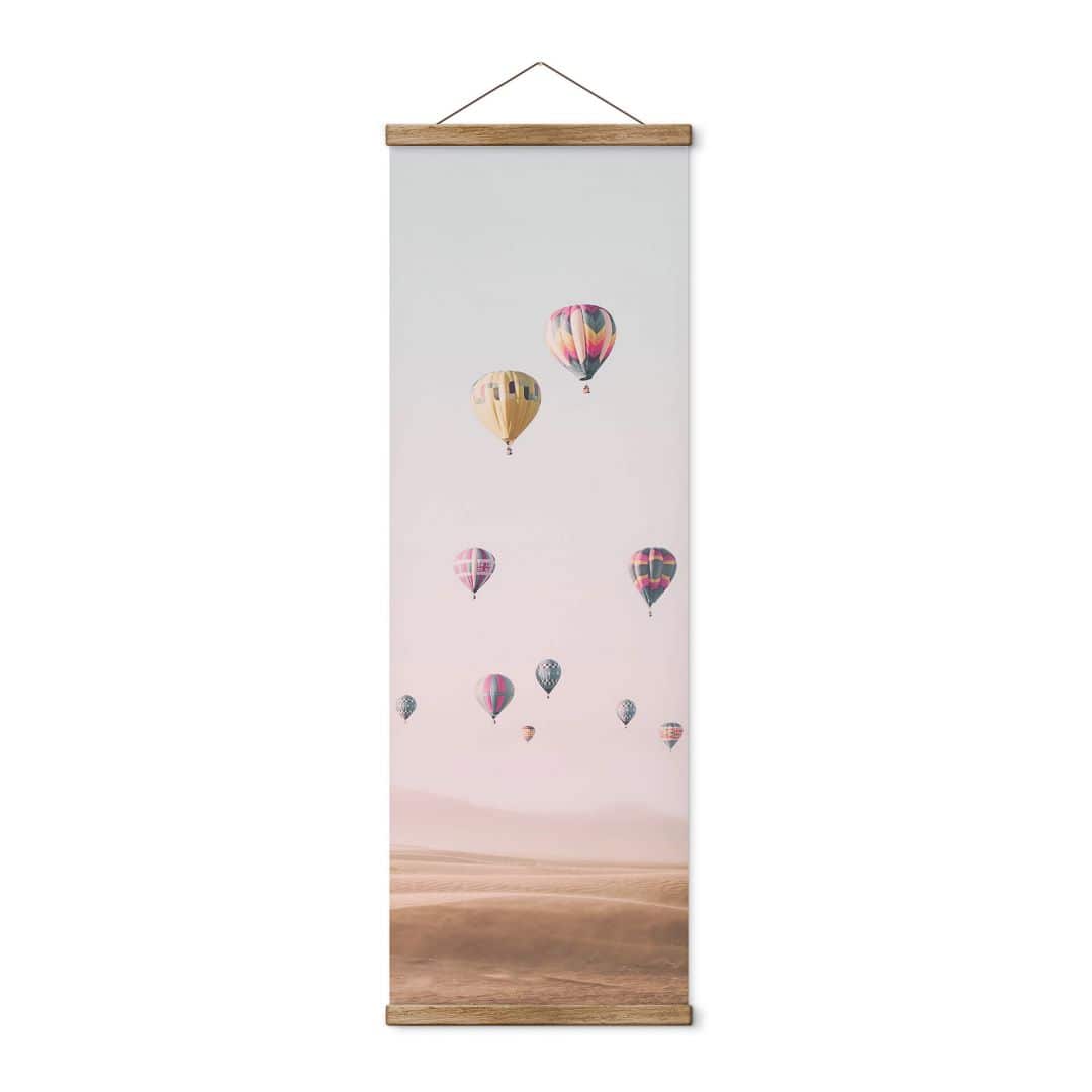 Kaeppel Stoffbild Sisi & Seb - Heißluftballons - Panorama