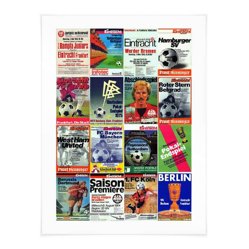 Kaeppel Poster Eintracht Frankfurt - Retro Posterwand Jubiläumsangebot