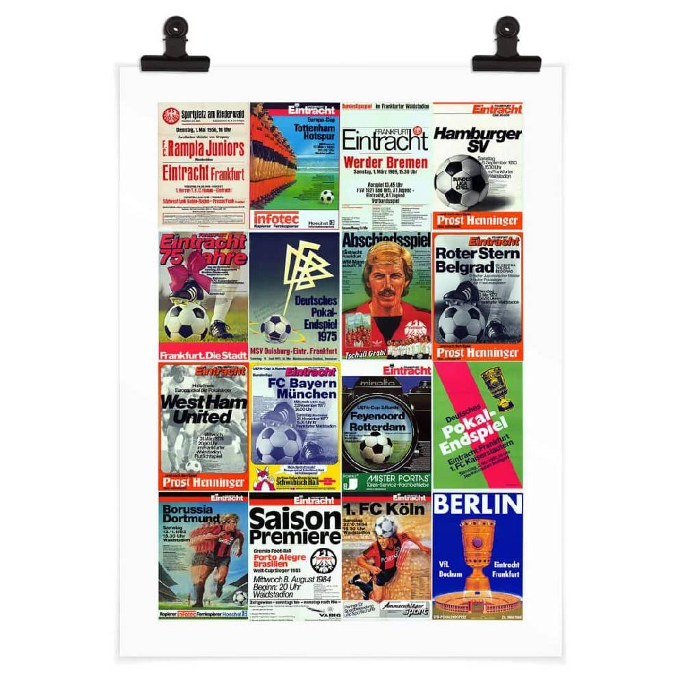 Kaeppel Poster Eintracht Frankfurt - Retro Posterwand Jubiläumsangebot