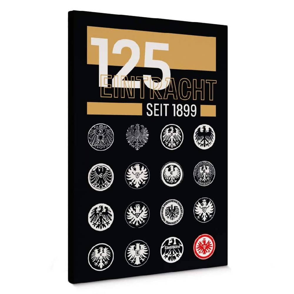 Kaeppel Leinwandbild Eintracht Frankfurt - 125 Jahre - Jubiläum