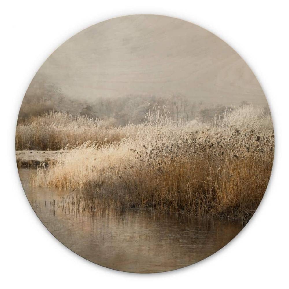 Kaeppel Holzbild Talen - Wintermorgen - Rund Exklusive Angebote