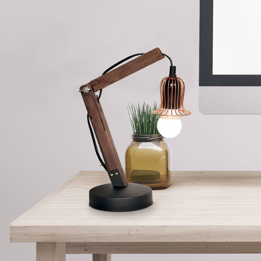 Kayoom Tischlampe Rossa II Kupfer Kostenloser Versand