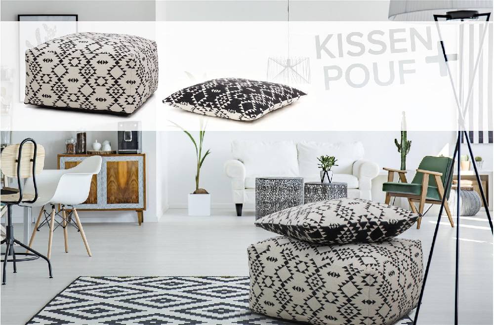 Kayoom Unwind Pouf & Cushion Set 160 Saisonschlussverkauf