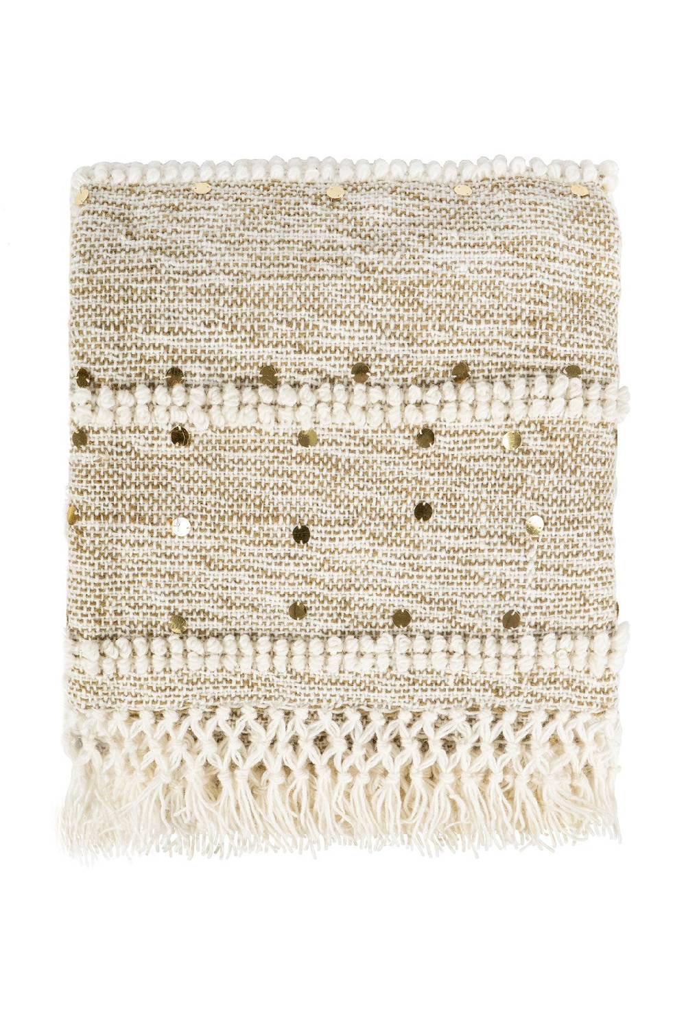 Kayoom Decke Bohist 425 Creme / Khaki Muttertagsangebot
