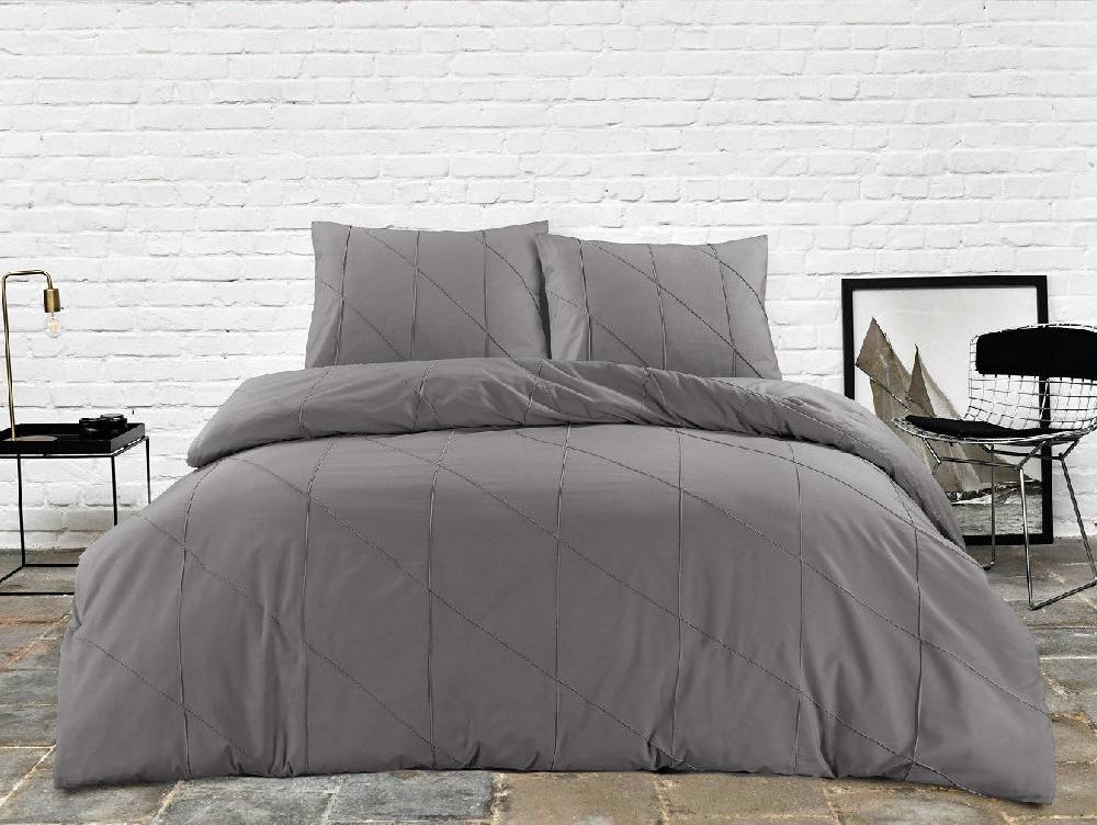 Kayoom Bettwäsche Lamia 125 Grau 155cm x 220cm Valentinstagsangebot