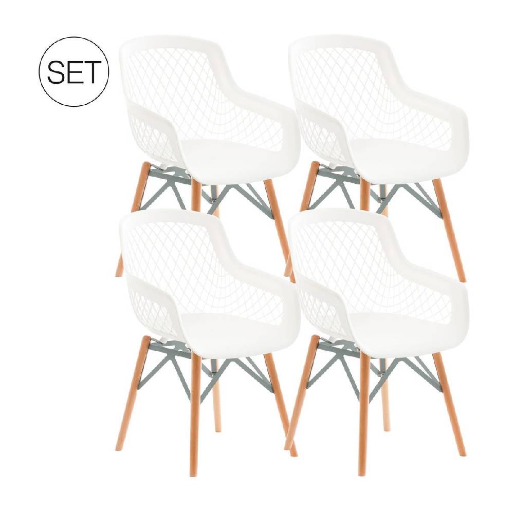 Kayoom Stuhl Pure Style 4er-Set Sonderangebot der Fabrik