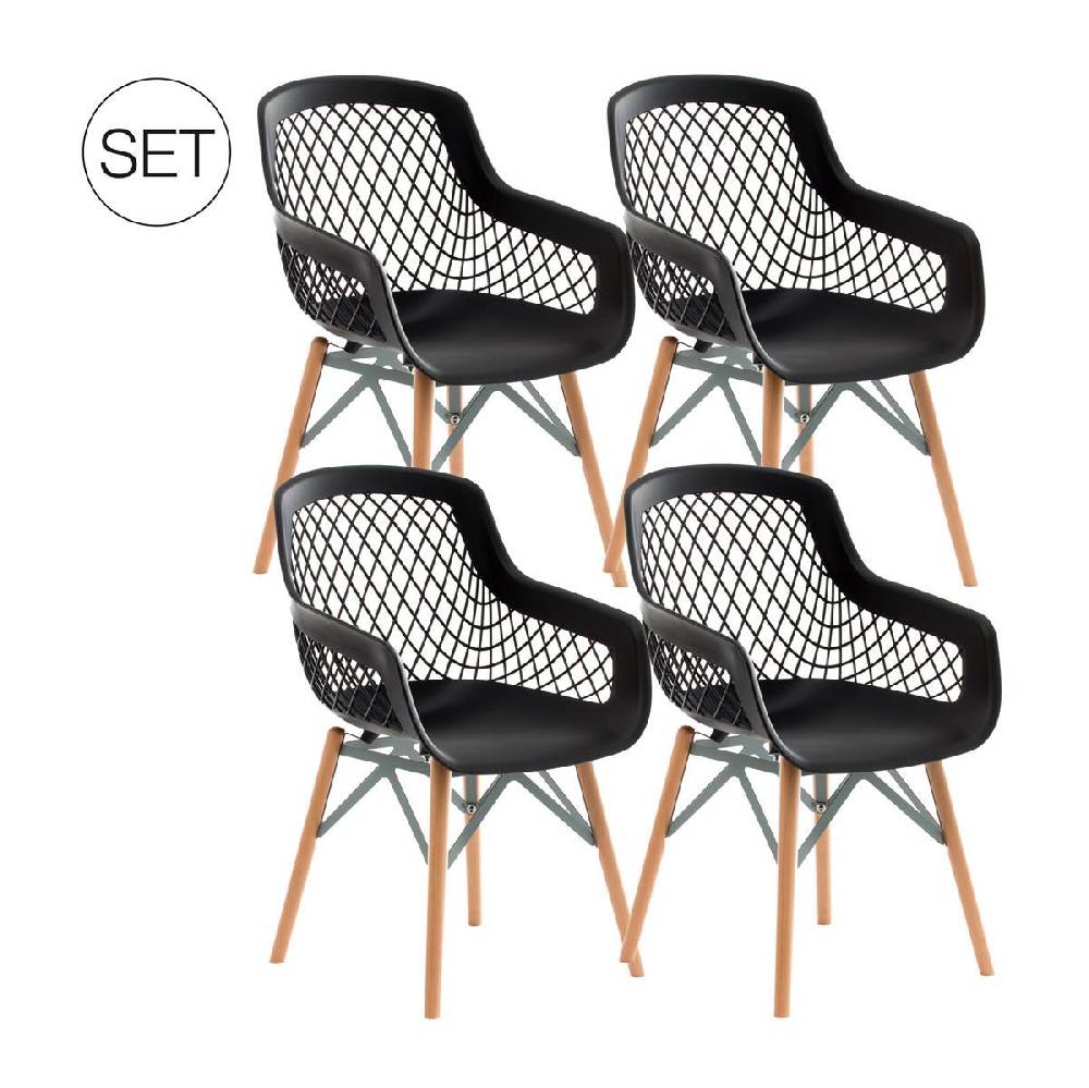 Kayoom Stuhl Pure Style 4er-Set Sonderangebot der Fabrik