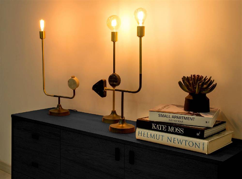 Kayoom Tischleuchte - Tischlampe Carlea 287 Schwarz Bestseller