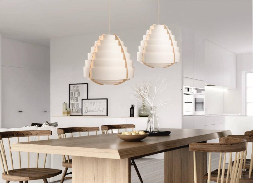 Kayoom Design-Hängelampe - Hängelampe Soleil 110 Weiß Auslauf