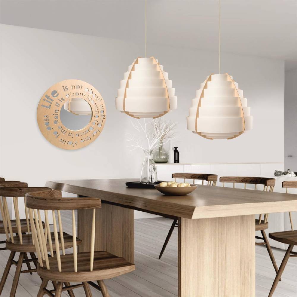 Kayoom Design-Hängelampe - Hängelampe Soleil 110 Weiß Auslauf