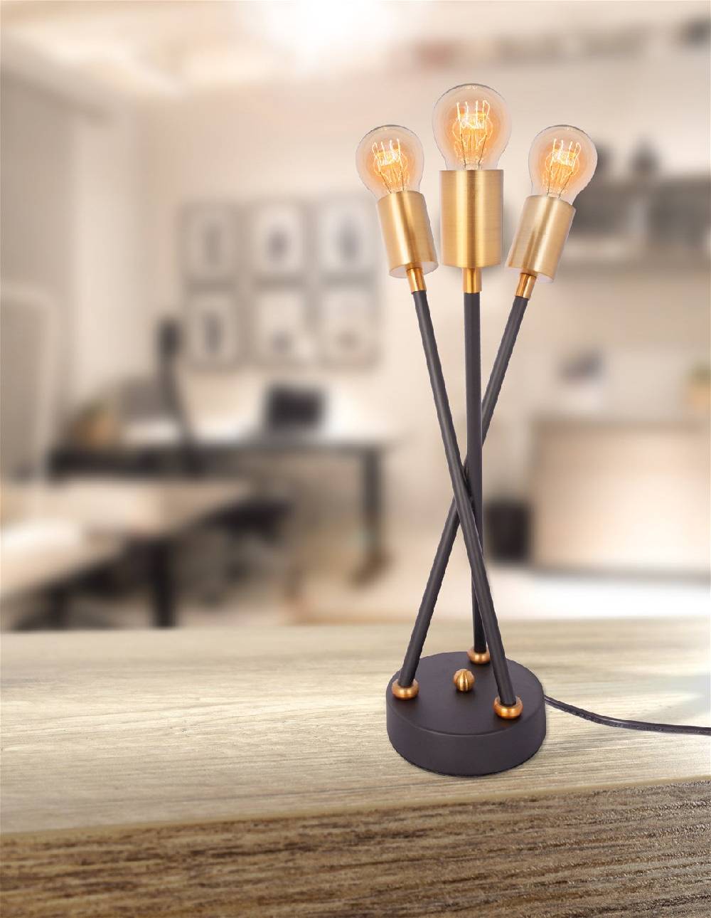 Kayoom Tischlampe Cantus 610 Schwarz Rabatt