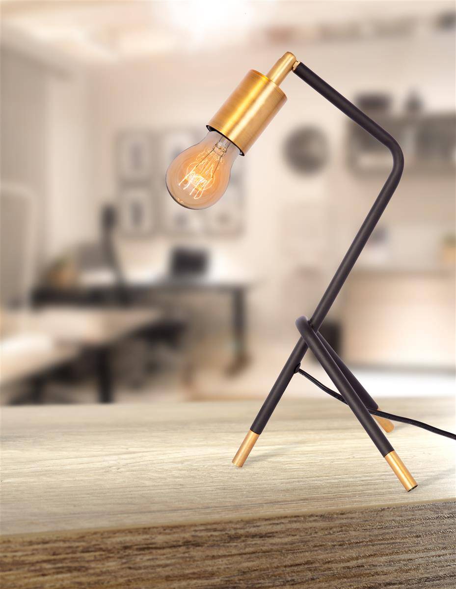 Kayoom Tischlampe Samuri 1010 Schwarz Versandkostenfrei