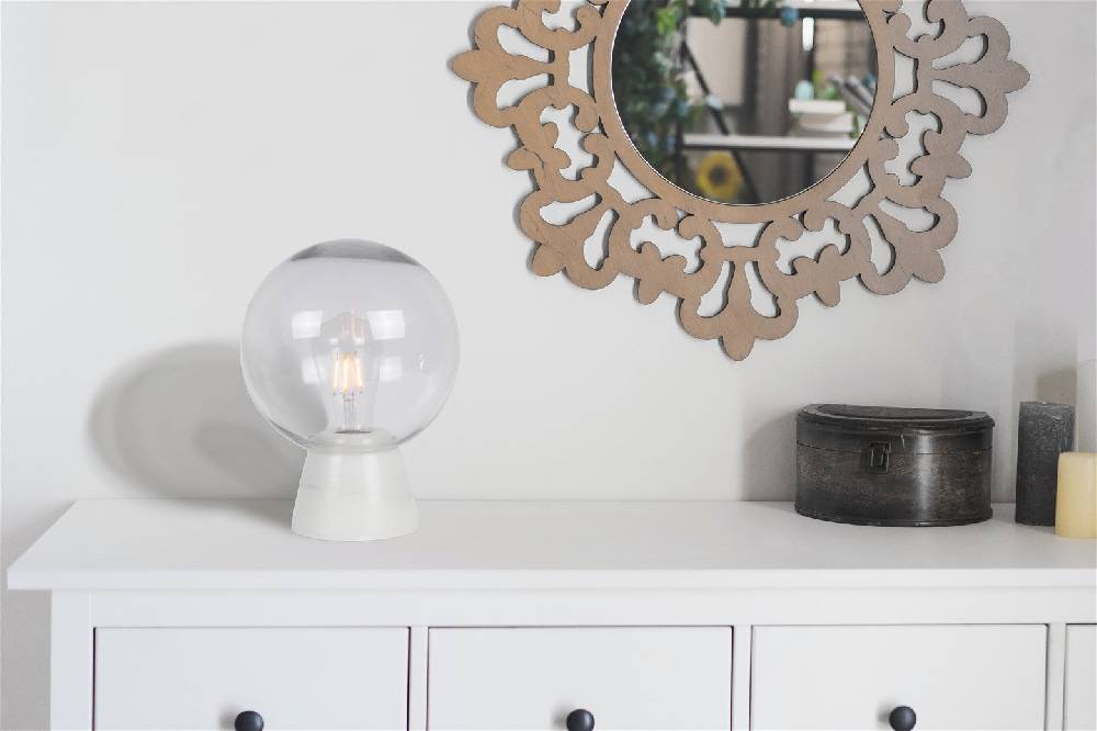 Kayoom Tischlampe Porrima Weiß Online