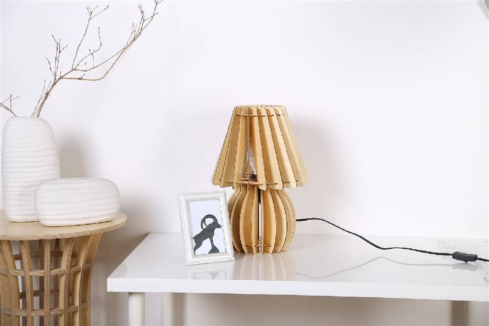 Kayoom Tischlampe Gino Holz Limitierter Zeitrabatt