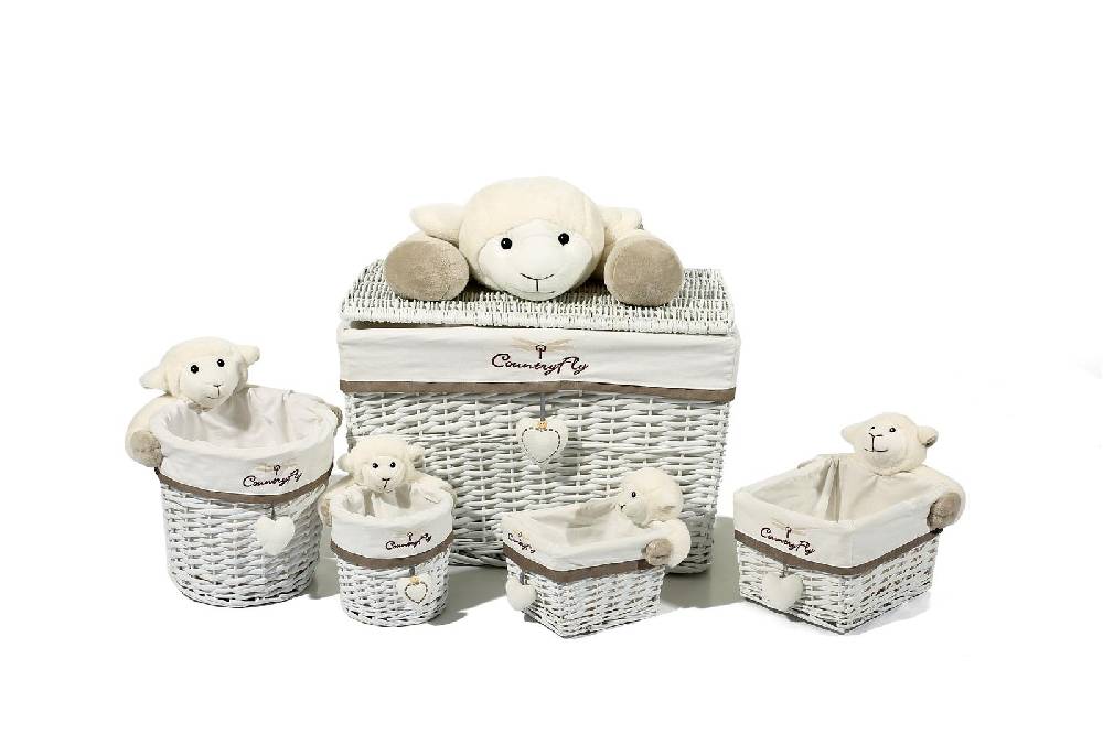 Kayoom Korb-Set Sheep I 202 Grau / Weiß Osterangebot