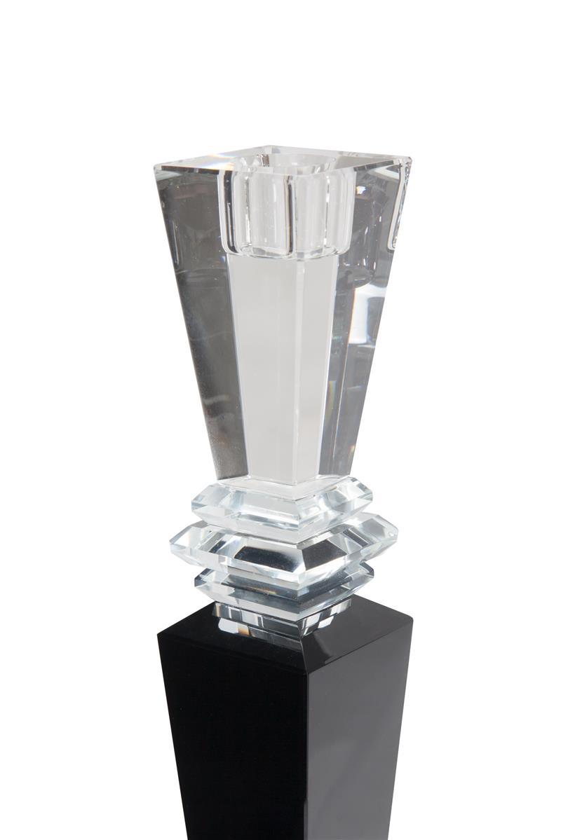 Kayoom Kerzenhalter aus Glas - Kerzenhalter Lavenda III 310 Glas / Schwarz Jubiläumsangebot