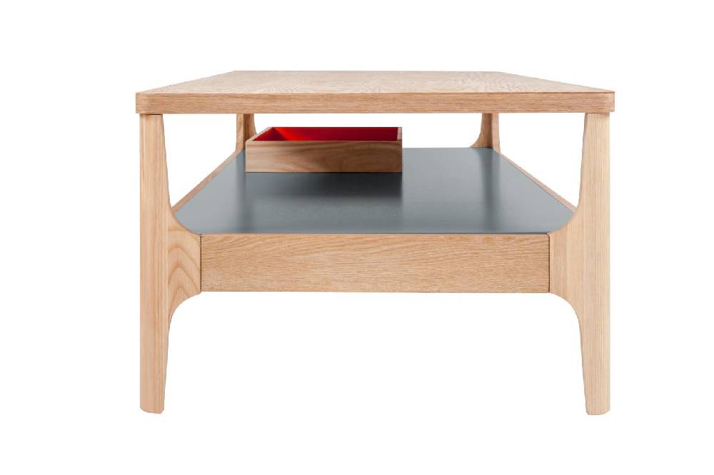 Kayoom Kaffeetisch Addison I Esche / Grau Saisonale Angebote