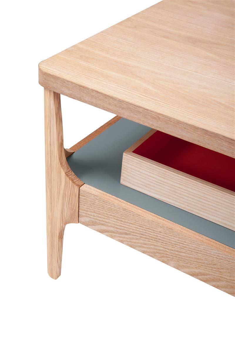 Kayoom Kaffeetisch Addison I Esche / Grau Saisonale Angebote