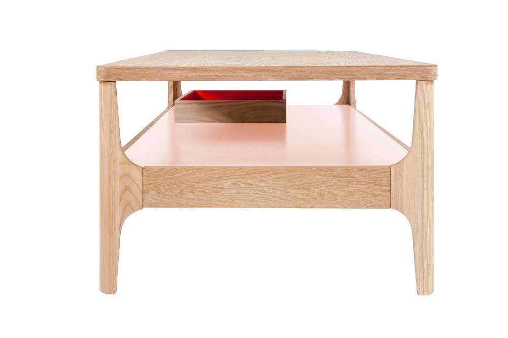 Kayoom Kaffeetisch Addison III Esche / Rosa Kauf eins, bekomm eins gratis