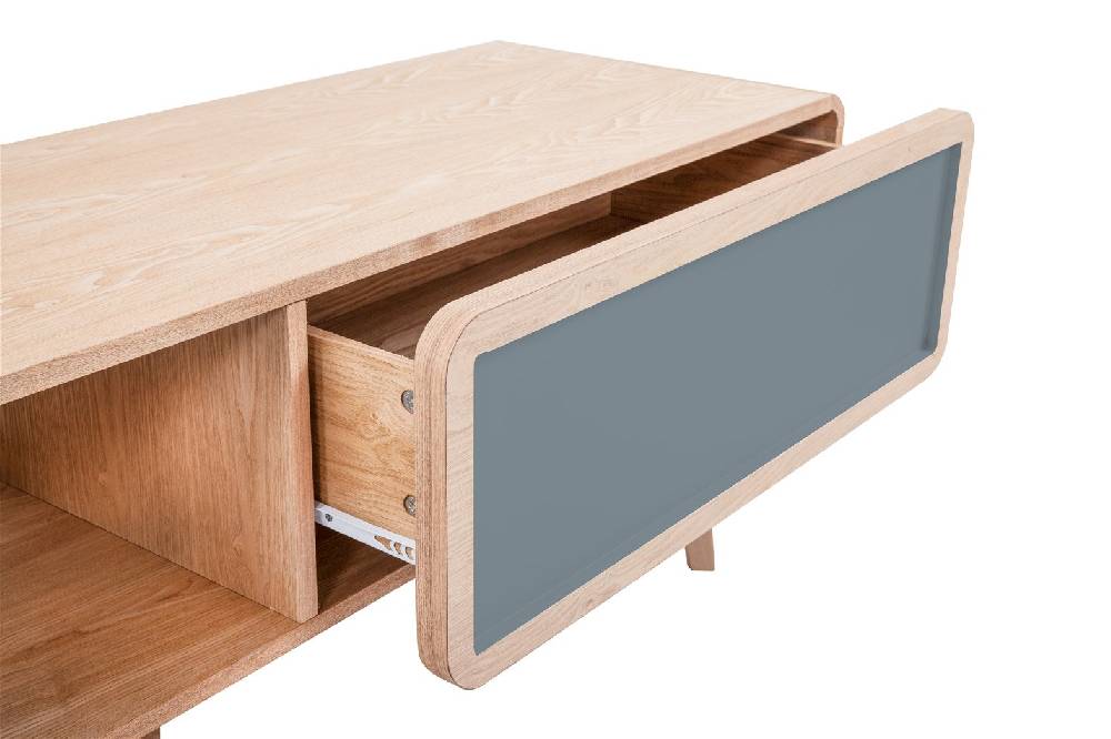 Kayoom Fernsehtisch/Sideboard - TV-Tisch Addison I Esche / Grau Super Sparpreis