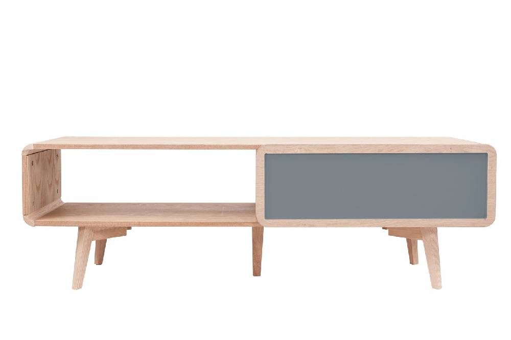 Kayoom Fernsehtisch/Sideboard - TV-Tisch Addison I Esche / Grau Super Sparpreis