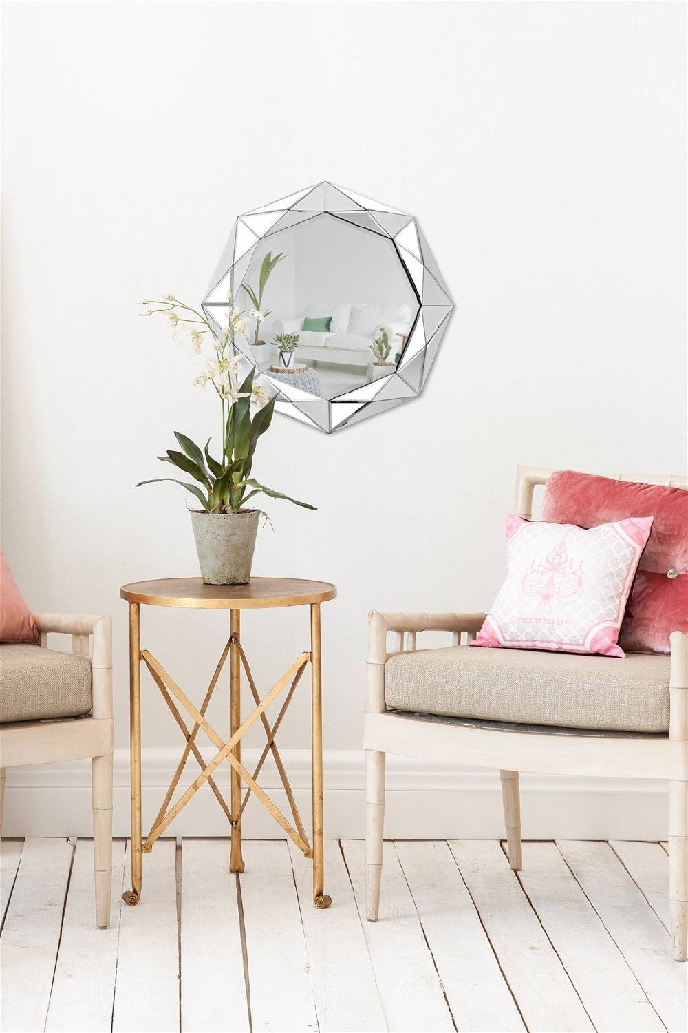 Kayoom Wandspiegel Herakles 1010 Silber Super Rabatt