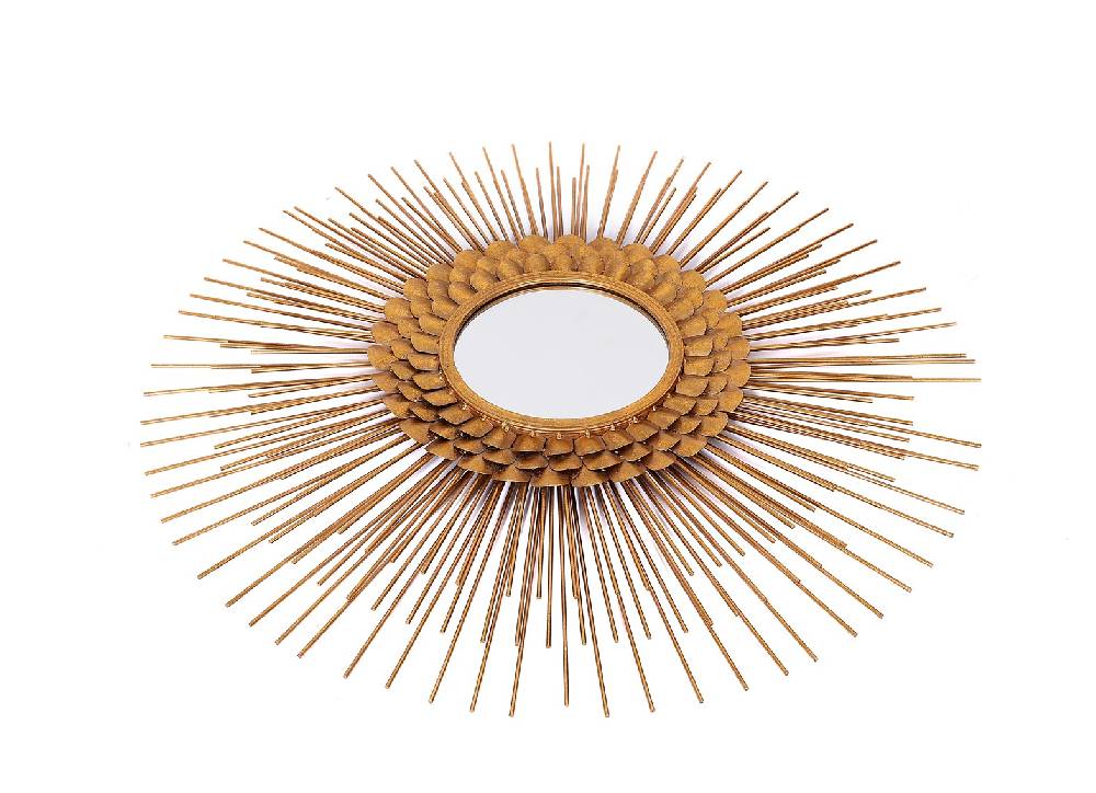 Kayoom Metall Wandspiegel Augustus 115-N Gold Rabatt