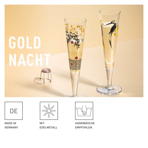 Ritzenhoff Goldnacht CHAMPAGNERGLAS #19 Nur noch ein Tag übrig