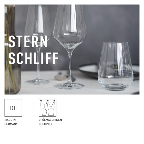 Ritzenhoff Sternschliff ROTWEIN- UND WASSERGLAS-SET #1 Begrenztes Angebot