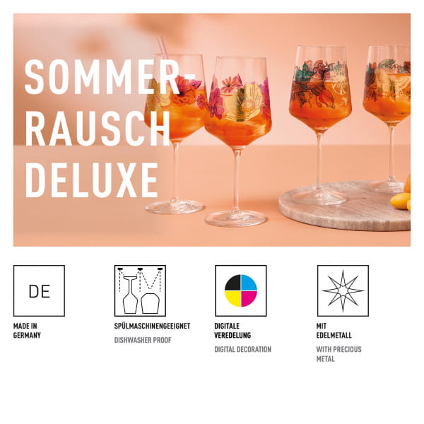 Ritzenhoff Sommerrausch Deluxe APERITIFGLAS-SET #23, #24 Kostenloser Versand international