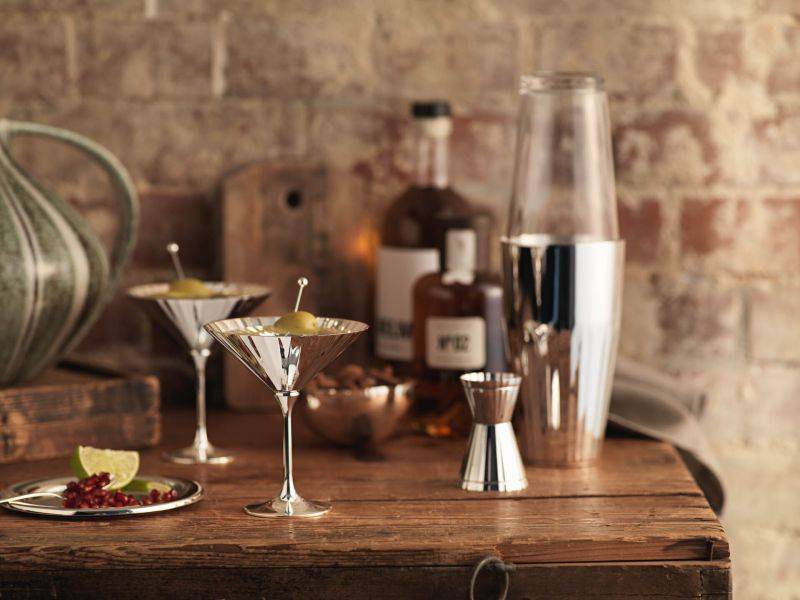 Robbe & Berking Belvedere Cocktail-Geschenkset (90g versilbert) Neueste Stile