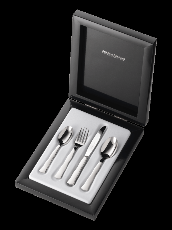 Robbe & Berking Lago 4 tlg. Kinderbesteck (18/8 Edelstahl) Begrenztes Angebot
