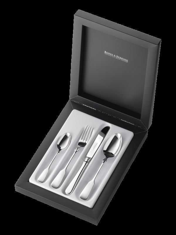 Robbe & Berking Spaten 4 tlg. Kinderbesteck (925 Sterlingsilber) Letzte 3 Tage