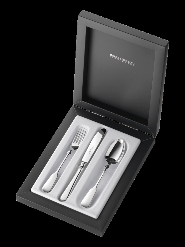 Robbe & Berking Spaten 3 tlg. Kinderbesteck (925 Sterlingsilber) Vierteljährliche Förderung