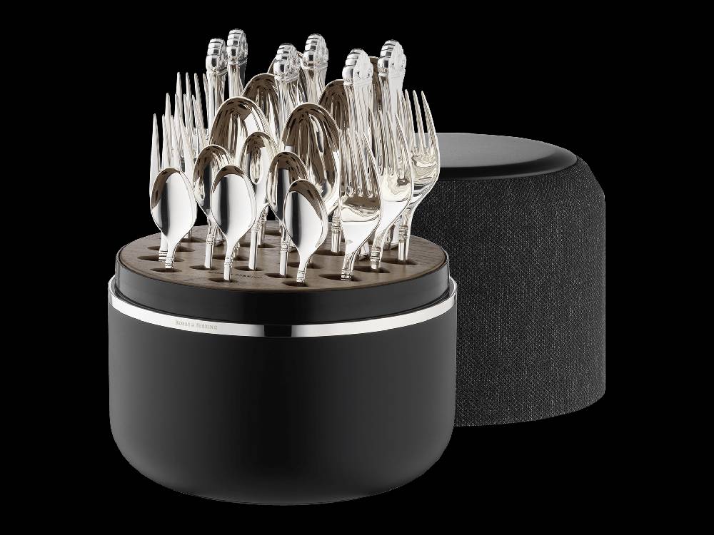 Robbe & Berking The Box Rosenmuster (150g massiv versilbert)