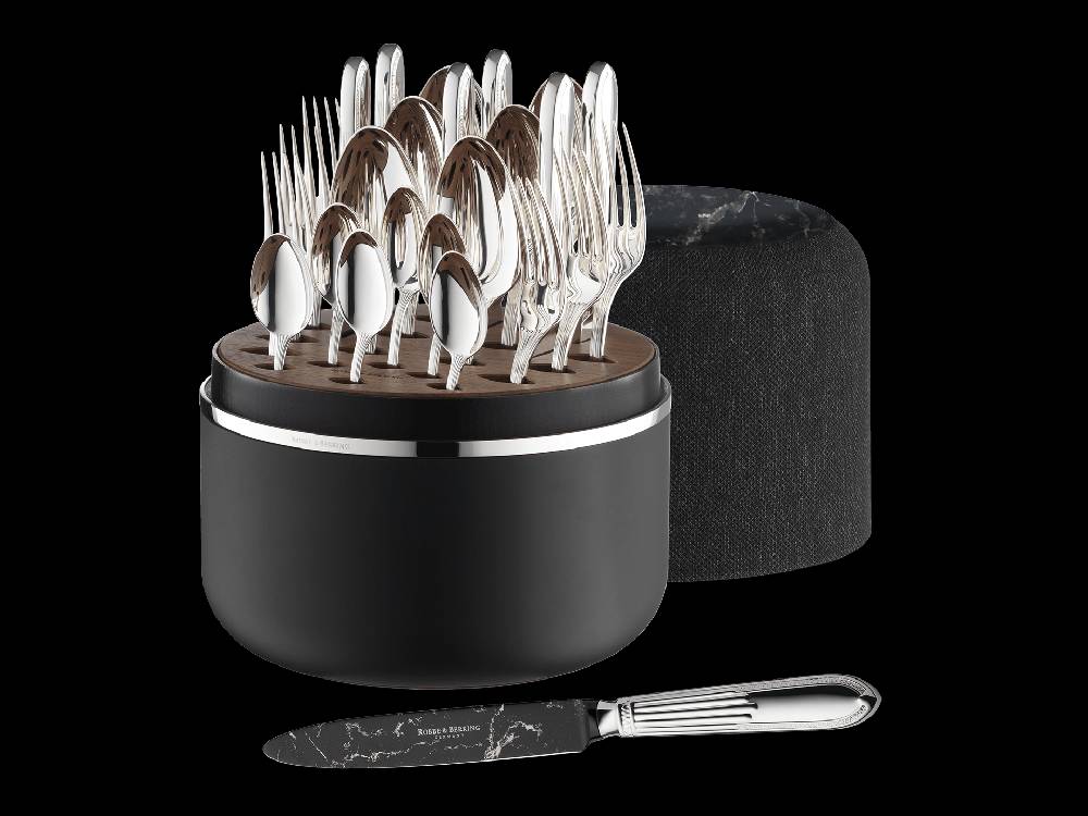 Robbe & Berking The Box Belvedere - Marble Cut (150g massiv versilbert)
