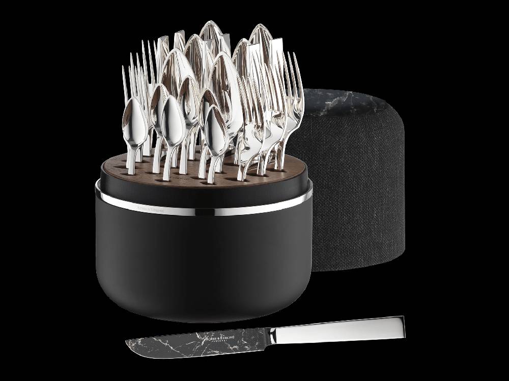 Robbe & Berking The Box Riva - Marble Cut (150g massiv versilbert)