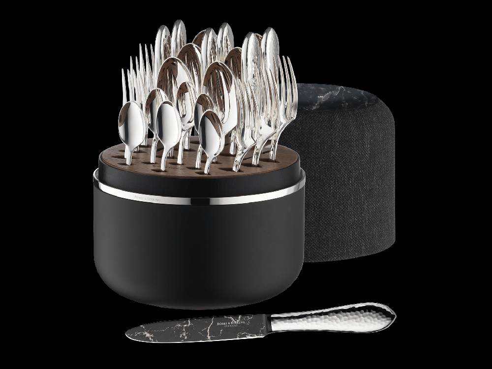 Robbe & Berking The Box Martelé - Marble Cut (150g massiv versilbert)