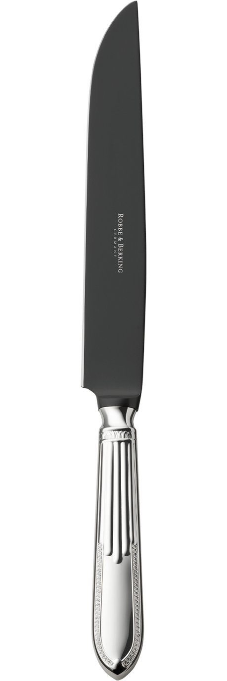 Robbe & Berking Belvedere Tranchiermesser Frozen Black (150 g massiv versilbert)
