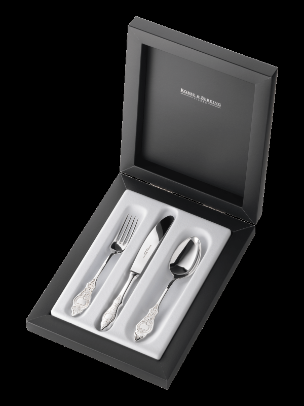 Robbe & Berking Ostfriesen 3 tlg. Kinderbesteck (925 Sterlingsilber) Online