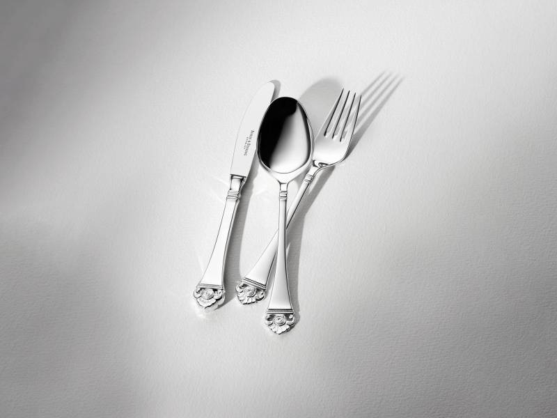 Robbe & Berking Rosenmuster 4 tlg. Kinderbesteck (925 Sterlingsilber) Meist gekauft
