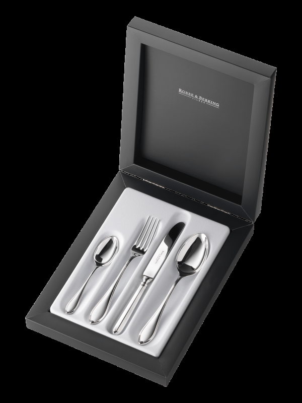Robbe & Berking Navette 4 tlg. Kinderbesteck (925 Sterlingsilber) Rabatt