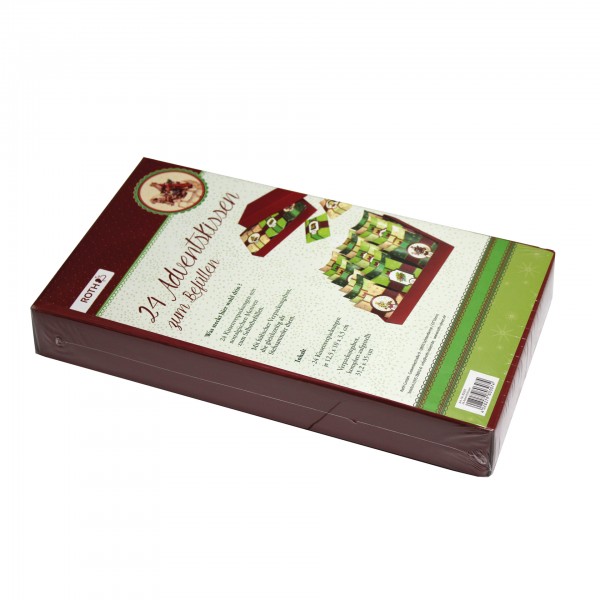 Roth Ideen 24 Adventskissen mit 24 Kissenverpackungen, stehend in Box Online Shopping