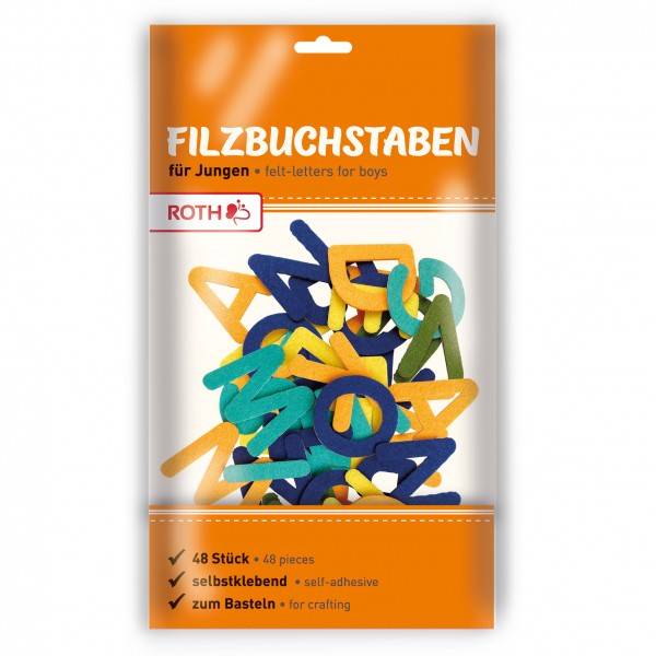 Roth Ideen Filzbuchstaben selbstklebend Jungen