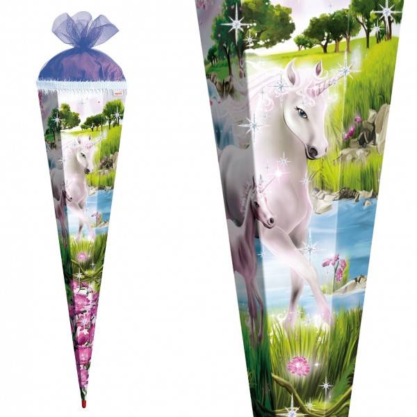 Roth Ideen Schultüte groß 85cm, Einhorn mit Fohlen mit Glitter 50% Rabatt mit kostenlosem Versand