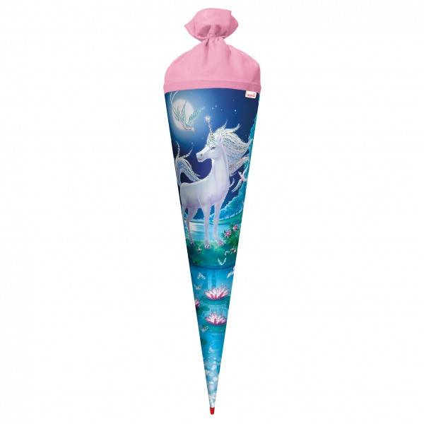 Roth Ideen Schultüte groß 70cm, Mondscheineinhorn, Glitter