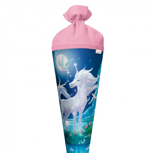 Roth Ideen Schultüte groß 70cm, Mondscheineinhorn, Glitter Fabrikladen
