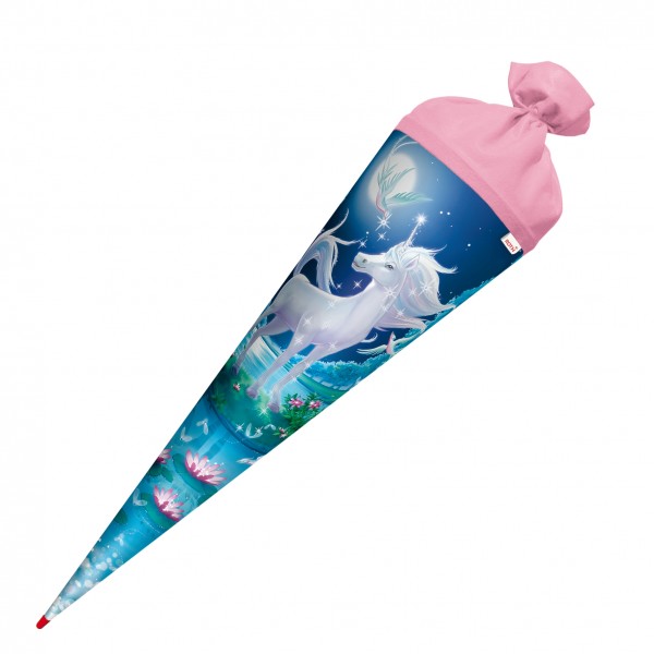 Roth Ideen Schultüte groß 70cm, Mondscheineinhorn, Glitter Fabrikladen