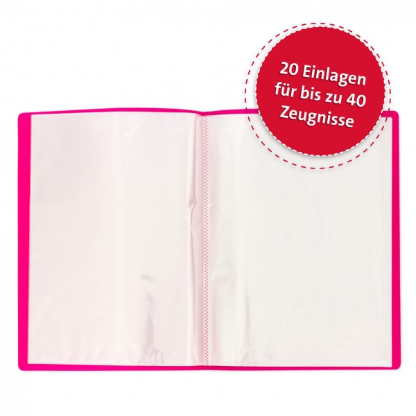 Roth Ideen Zeugnismappe Basic Magenta Günstig kaufen