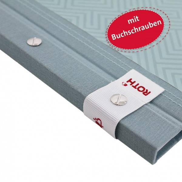 Roth Ideen Zeugnismappe Pattern mit Buchschrauben Dusty Mint Exklusivangebot